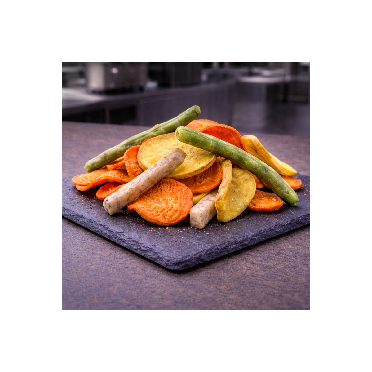 Legumbres crujientes aperitivo vegetal ligeramente salado