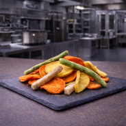 Vegetable chips aperitif crunchy fleur de sel