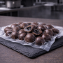 Chocolate candied fruit with cherries – premium presentation