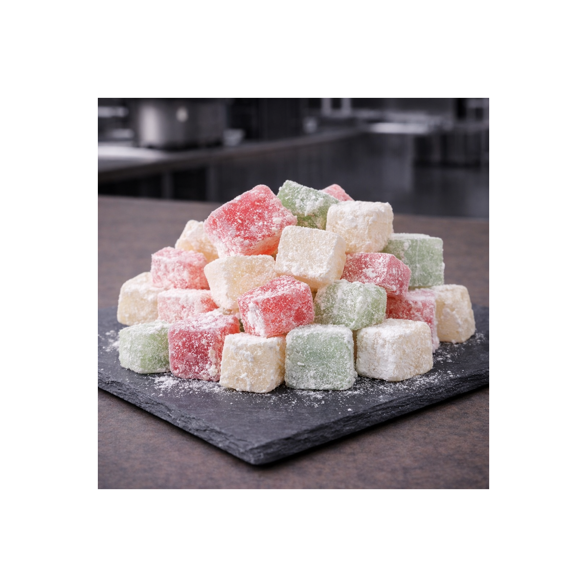 Loukoum trois saveurs – vue de côté