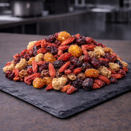 Fruity vitality mix – side view