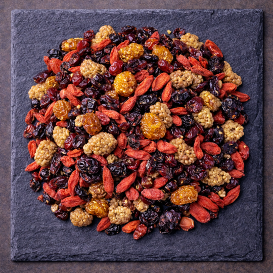 Mélange fruité vitalité – vue du dessus