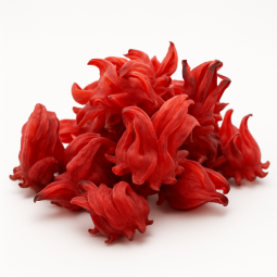 Natural dried hibiscus flowers – tea and culinary decoration – Paris, France