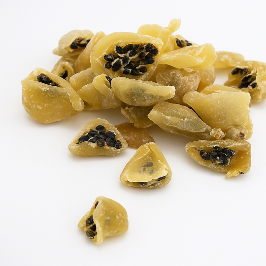 premium French dried passion fruit, exotic superfood ideal for desserts and healthy snacks