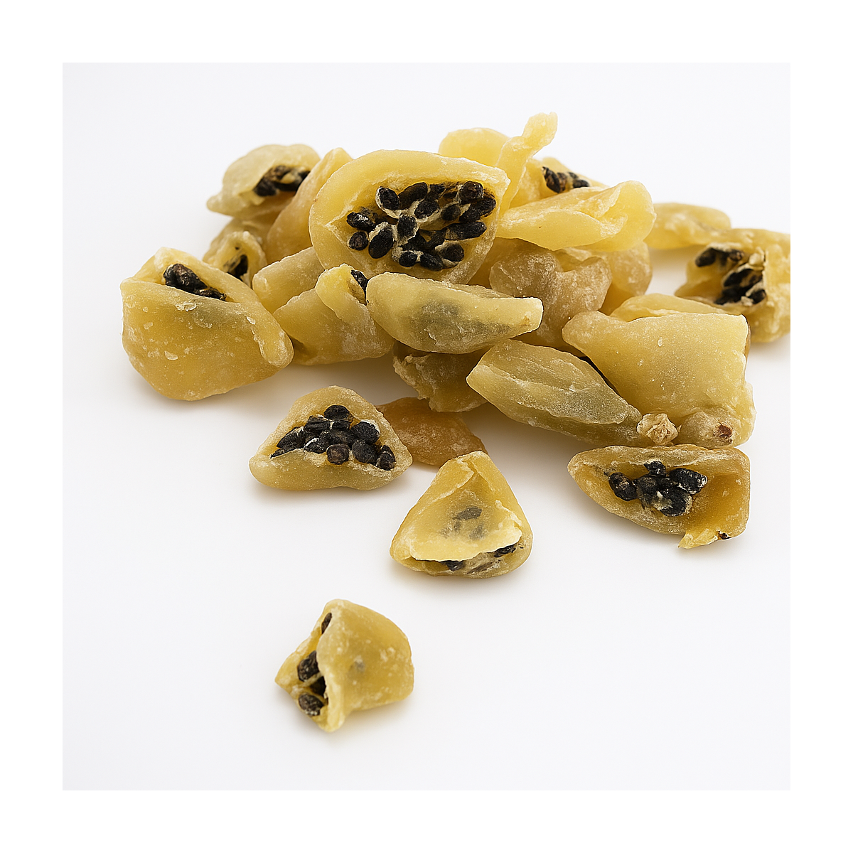 premium French dried passion fruit, exotic superfood ideal for desserts and healthy snacks