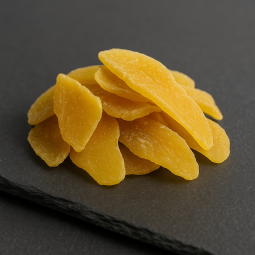 Premium dried mango with soft texture and tropical flavor
