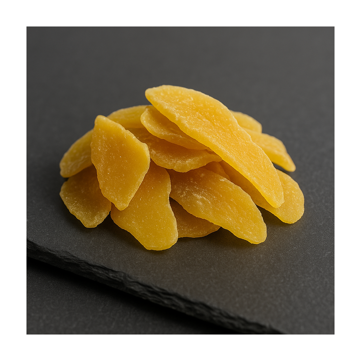 Premium dried mango with soft texture and tropical flavor