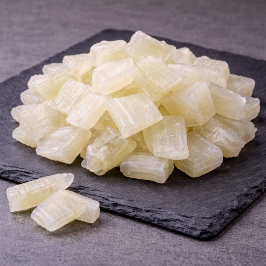 Dehydrated aloe vera on premium slate board