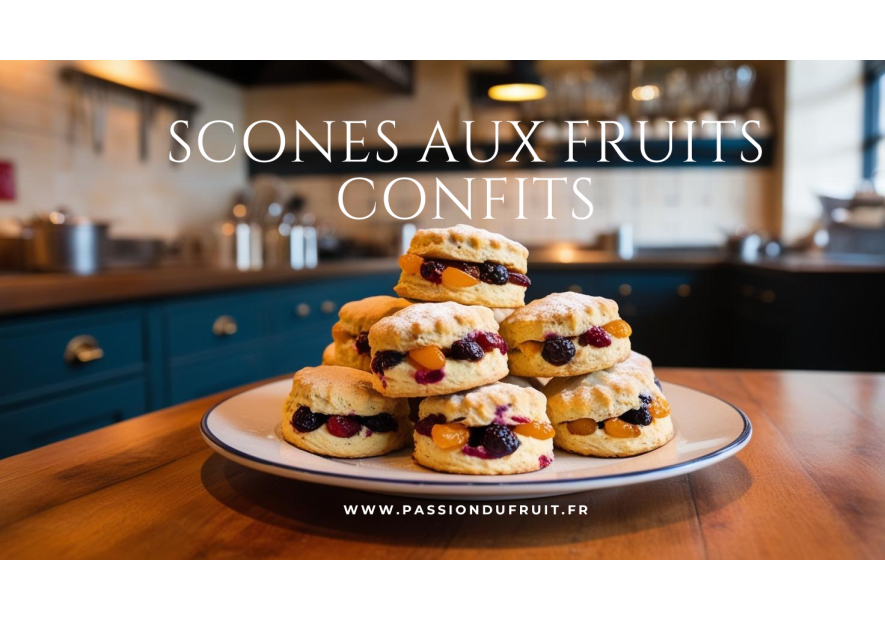 Scones aux fruits confits