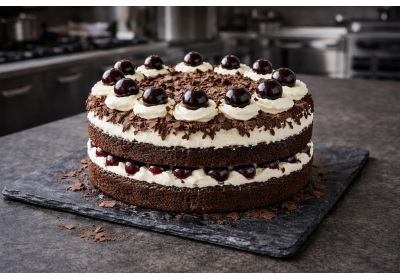 Forêt Noire aux cerises Amarena – Recette authentique et gourmande image