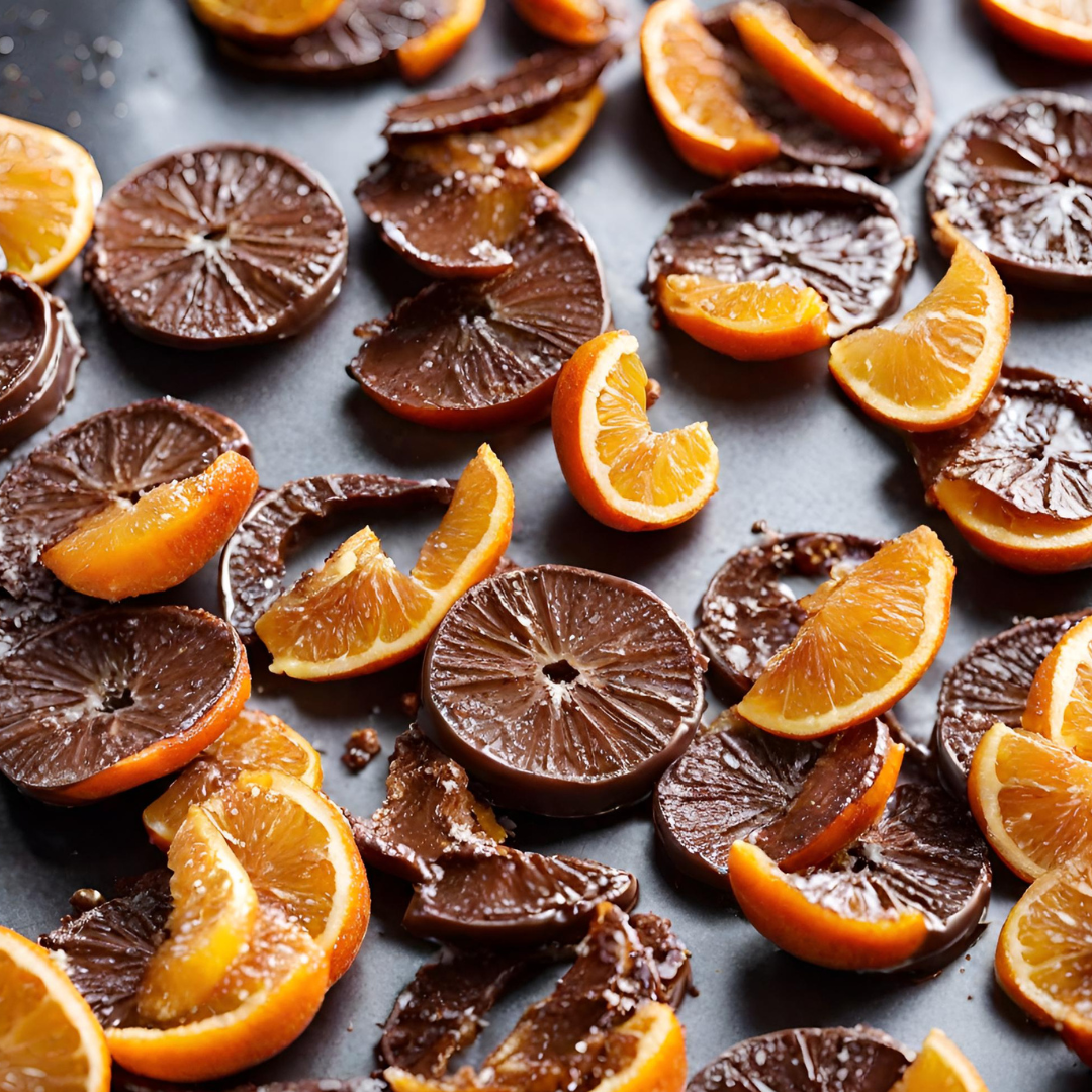 Fruits chocolatés confits et autres douceurs image